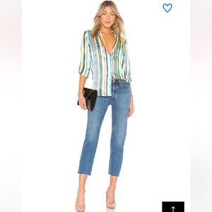 Levi's Wedgie Straight Love Triangle size 27 GUC Light/Medium Wash Revolve